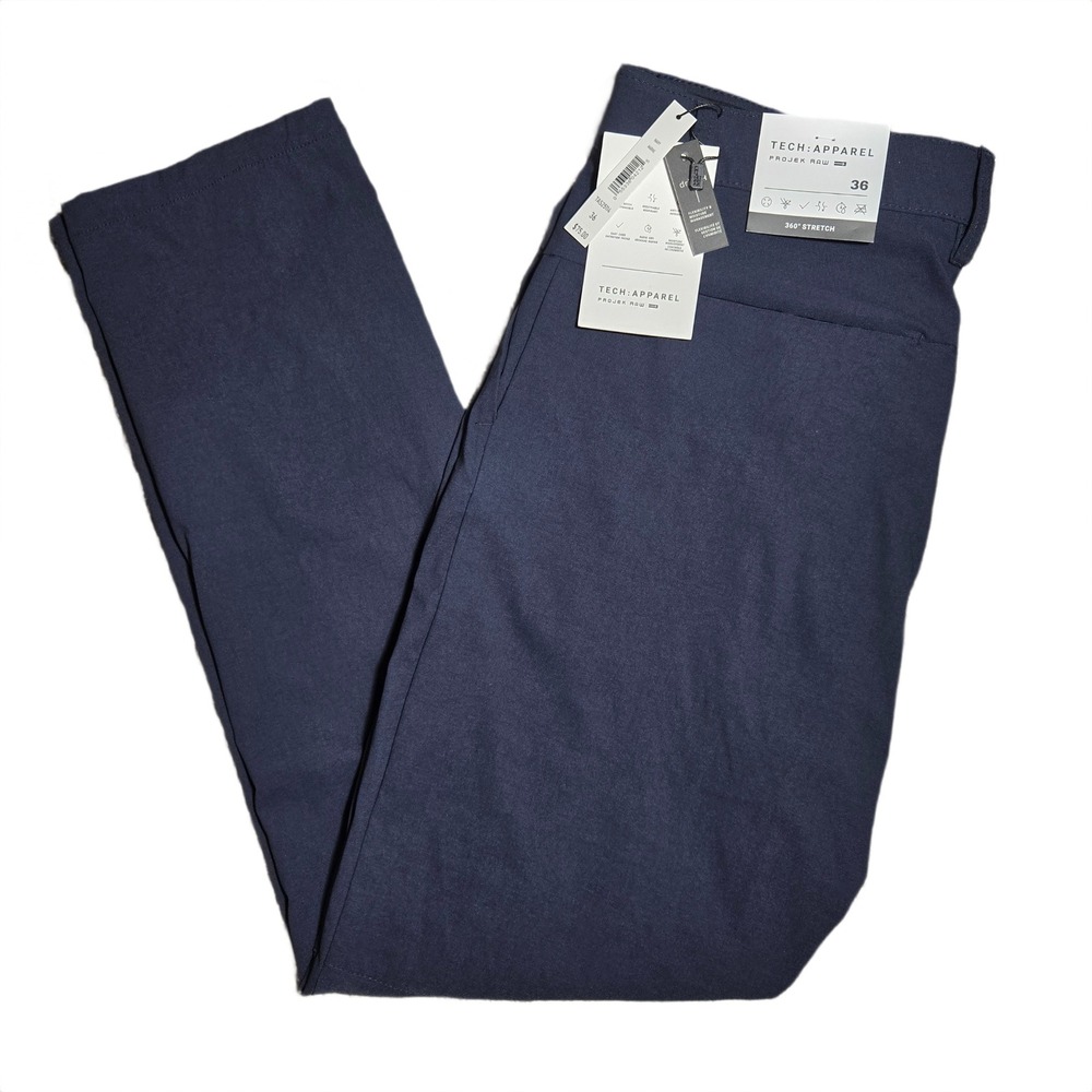 NEW Projek Raw Tech Apparel Mens 36 Navy Marine 360 Stretch Pants TAS25114